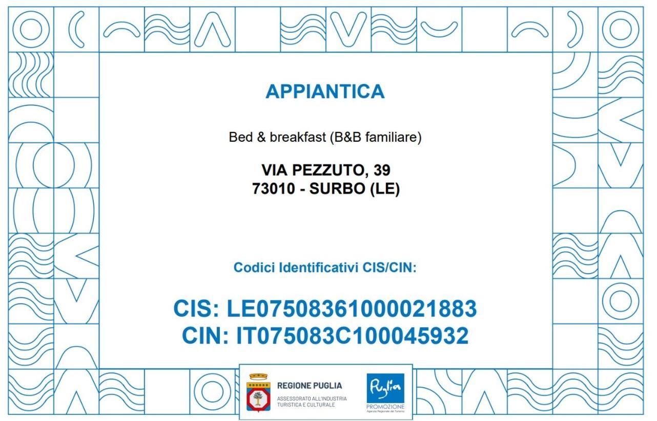 B&B Appia Antica Surbo Exterior photo